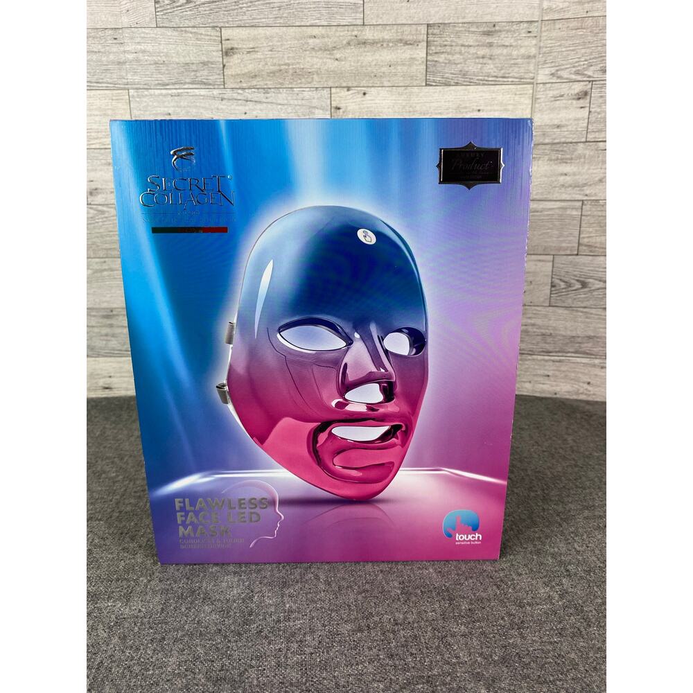 Secret COLLAGEN LED Mask Luxury Cordless Glow Rejuvenating Flawless Face NIB